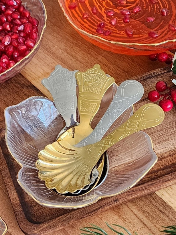 قاشق ژله و آجیل طلایی