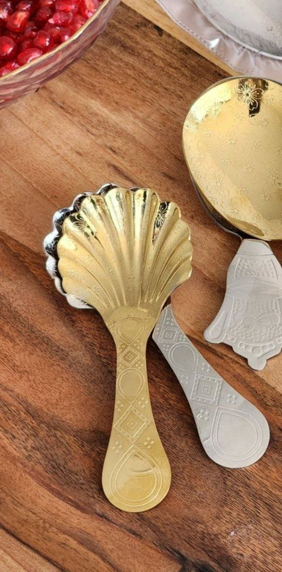 قاشق ژله و آجیل طلایی