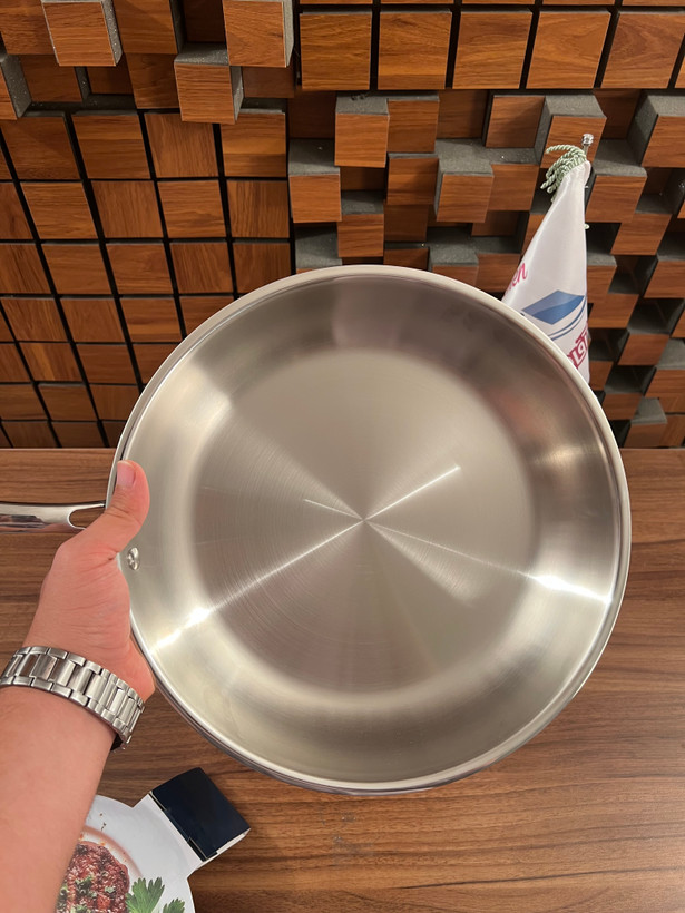 ماهی تابه تک دسته استیل 30 سانتی عرشیا Arshia مدل SS160- 3568