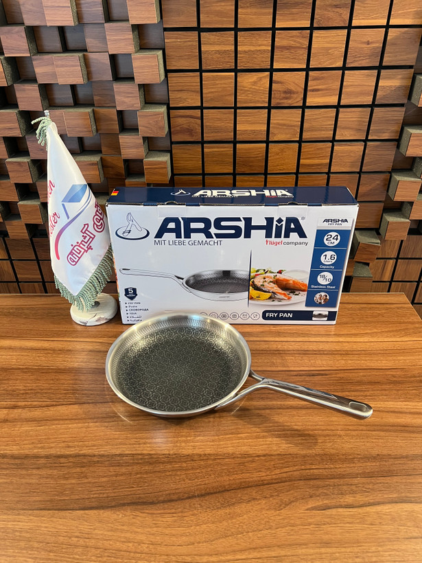 سرویس قابلمه 9 پارچه استیل کف لیزری عرشیا ARSHIA مدل SS050-3543