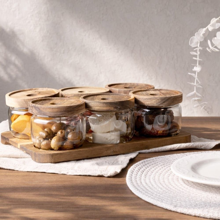 اردوخوری درب چوبی 7پارچه برندArowترکیه