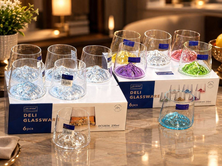 نیم لیوان کوه یخ برند Deli glass