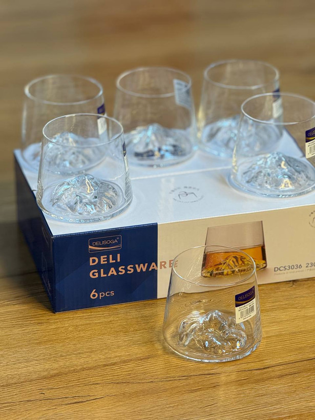 نیم لیوان کوه یخ برند Deli glass